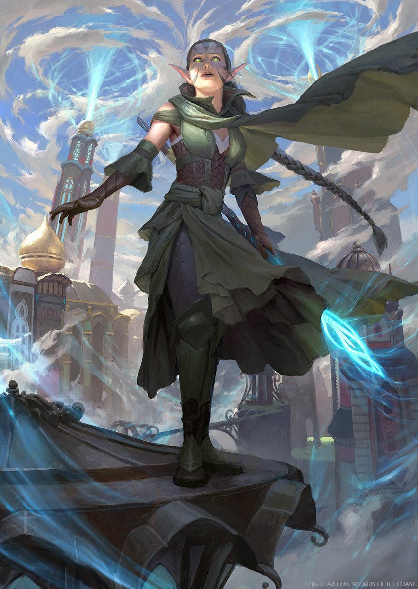 Clint Cearley Illustration Nissa Revane Vital Force Kaladesh Magic The Gathering