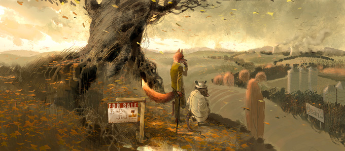 Fantastic Mr. Fox Art by Chris Appelhans