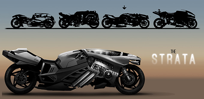 Cycle Concept Design by Justin Oaksford Justin Oaksford Concept Bike 01a