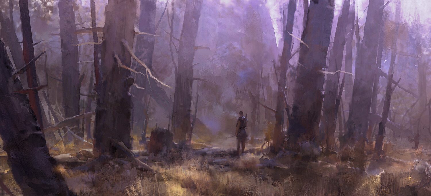 Min Yum Digital Art lone hunter l