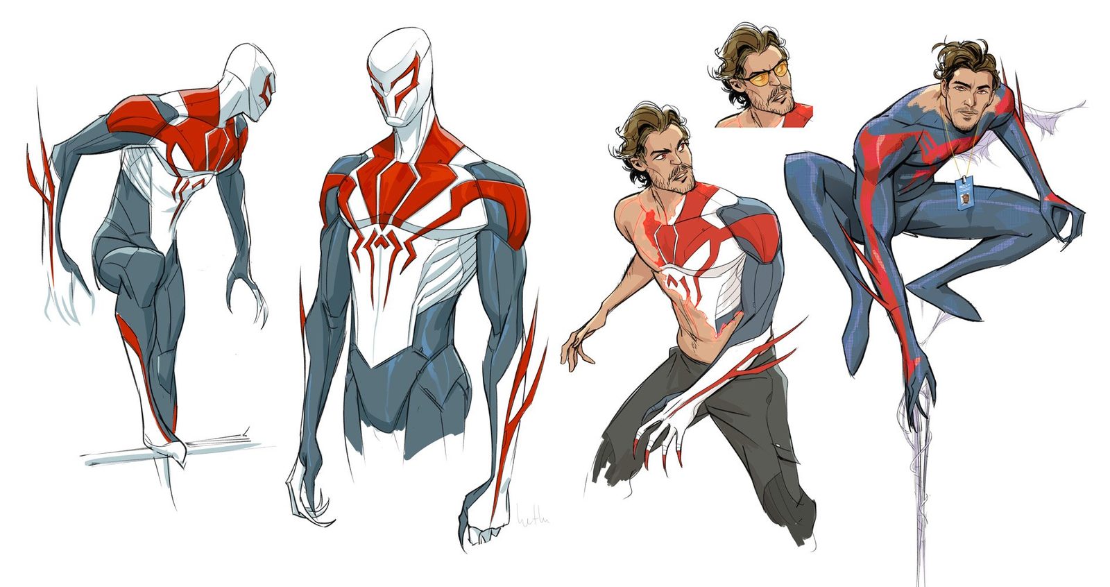Spider Man Across The Spider Verse Concept Art Hethe Srodawa Character Design 2099 03