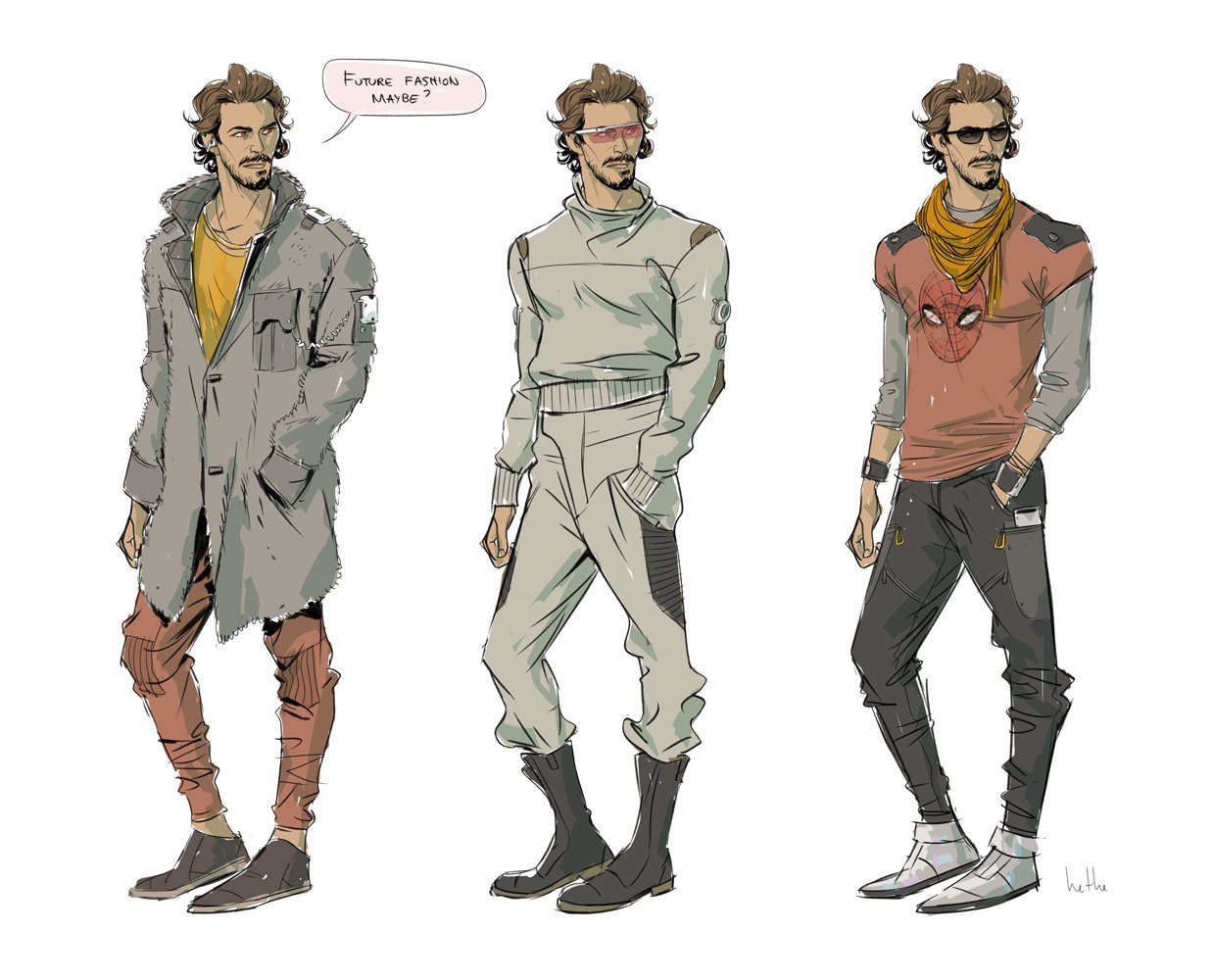 Spider Man Across The Spider Verse Concept Art Hethe Srodawa Character Design 2099 04