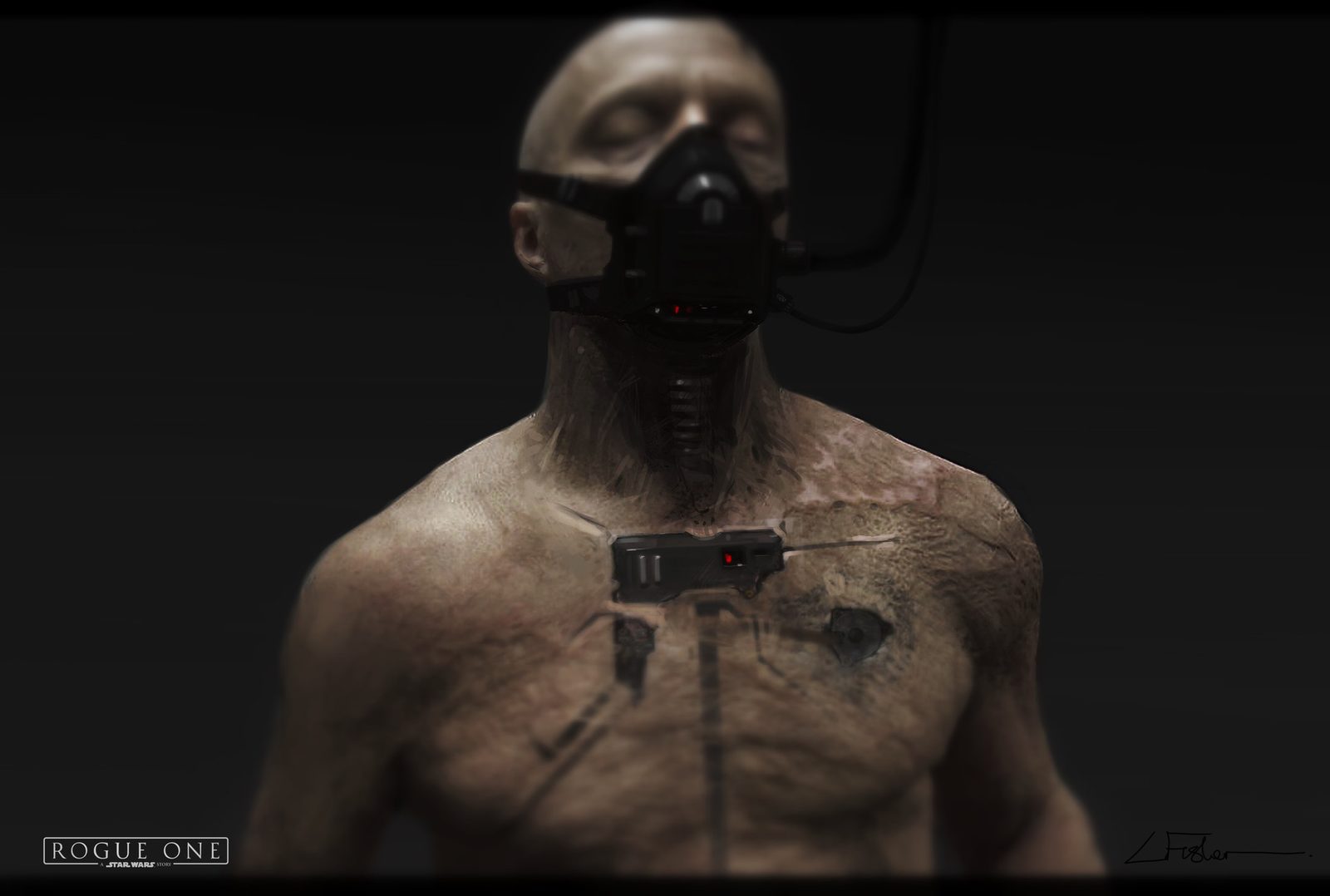 Star Wars Rogue One Concept Art Luke Fisher Darth Vader Tank 01