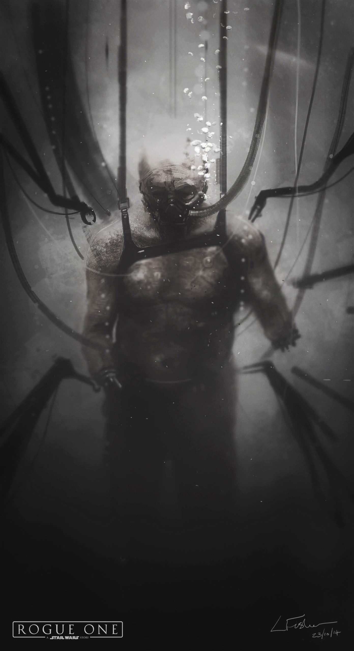 Star Wars Rogue One Concept Art Luke Fisher Darth Vader Tank 03