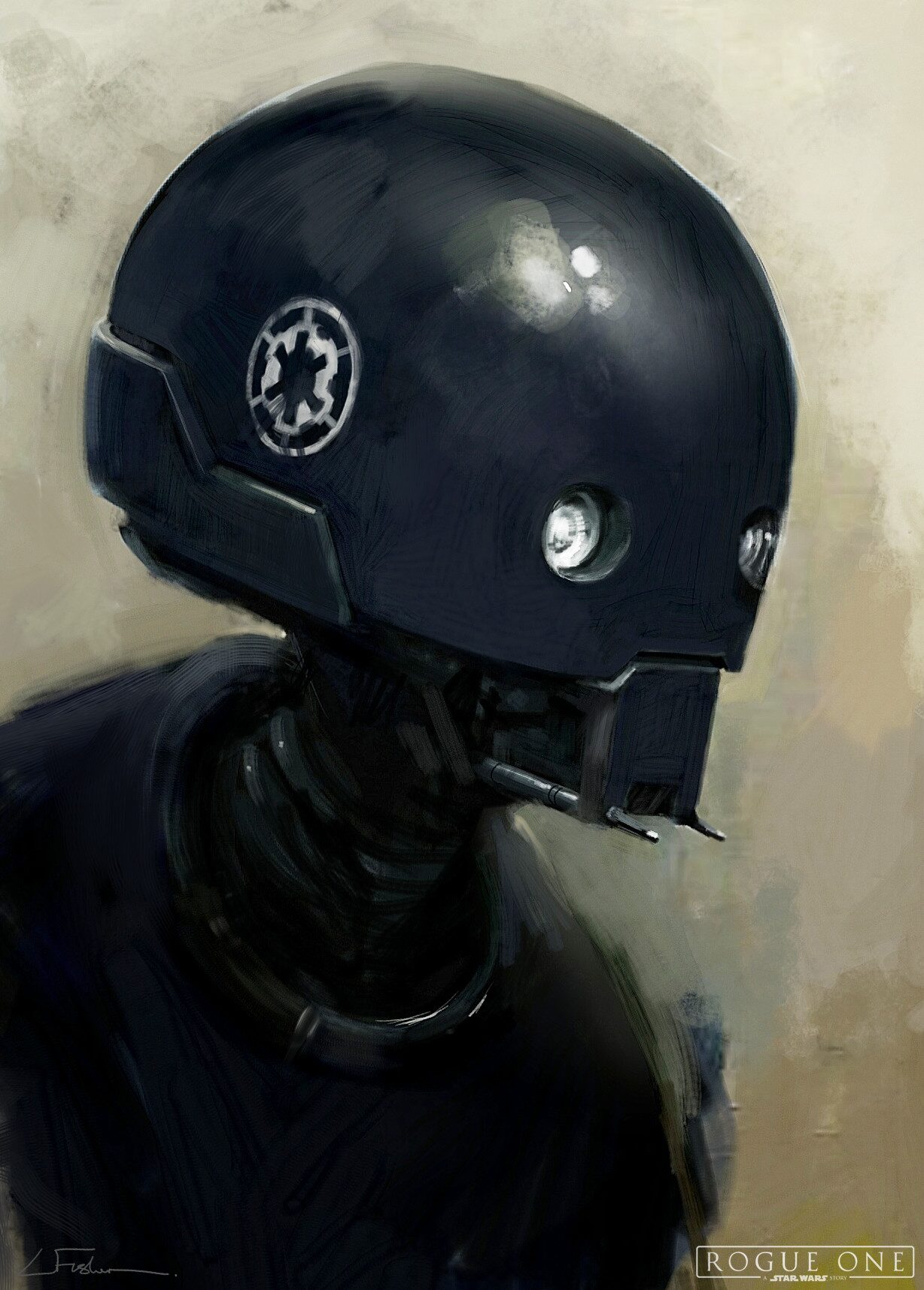 Star Wars Rogue One Concept Art Luke Fisher K 2SO 015