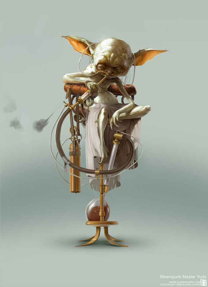 Steampunk Star Wars Illustrations by Björn Hurri Steampunk Star Wars Illustrations by Björn Hurri