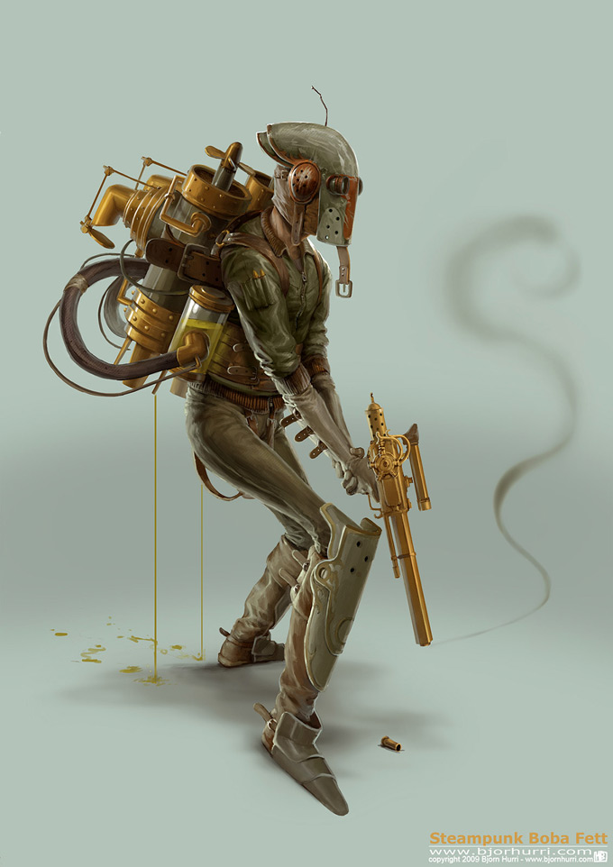 Steampunk Star Wars Illustrations by Björn Hurri Steampunk Star Wars Illustrations by Björn Hurri