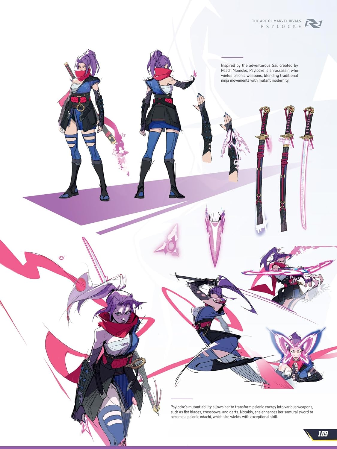 The Art of Marvel Rivals 109 Psylocke