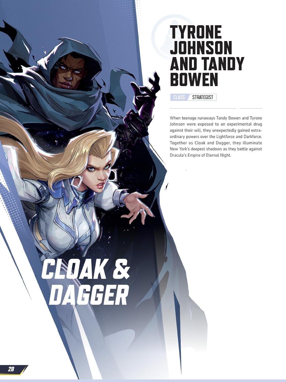 The Art of Marvel Rivals 28 Cloak and Dagger